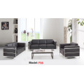 Moden Leather Office Reception Furniture Sofá comercial seccional (F86-3)